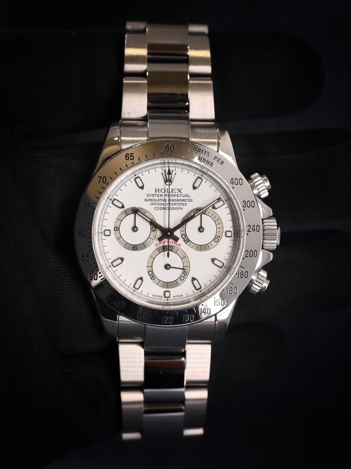 ROLEX 116520 Daytona Steel , White Dial , Tachymeter Bezel , 40mm
