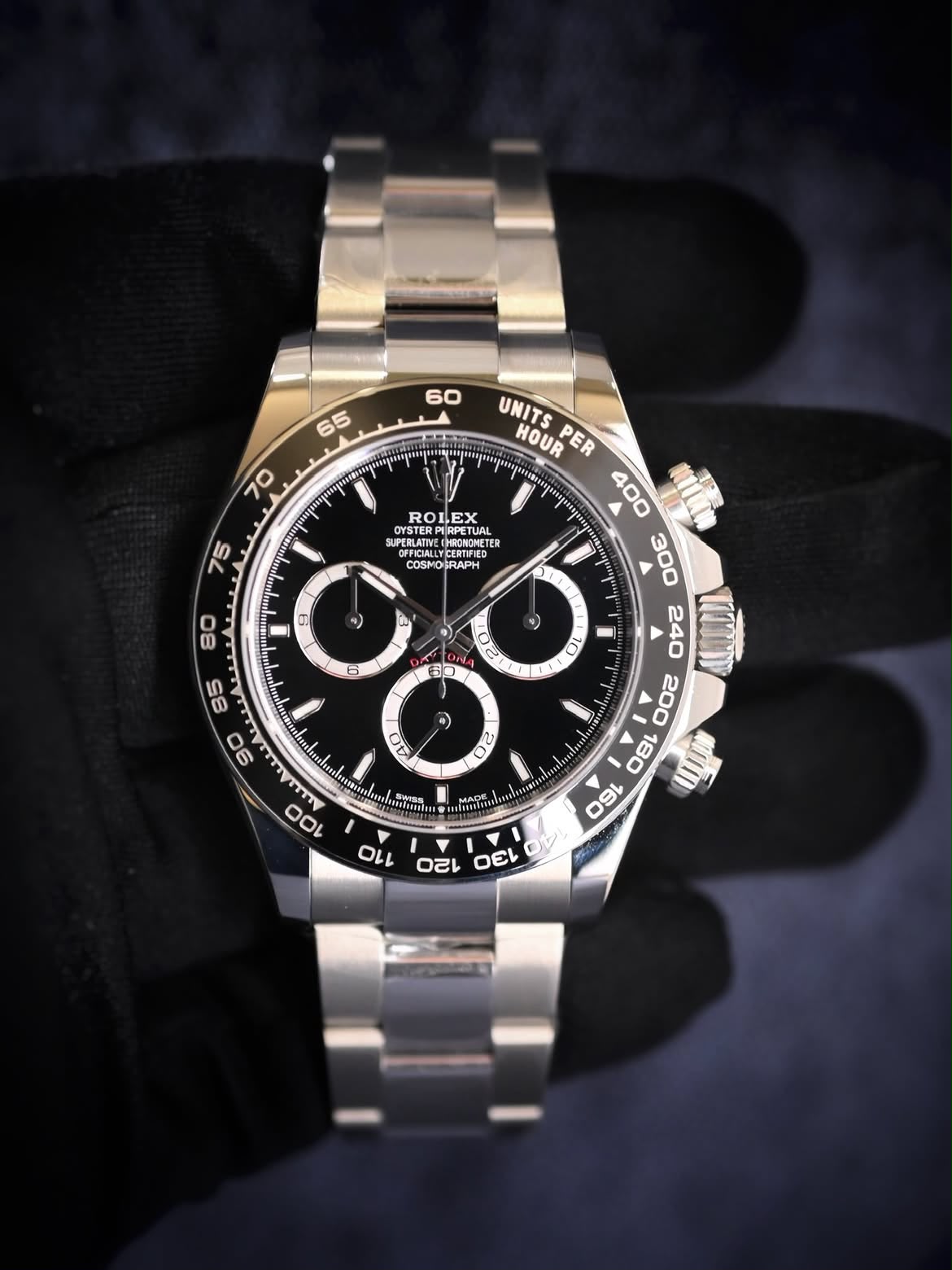 ROLEX 126500LN Daytona Steel , Black Dial , Ceramic Bezel , 40mm