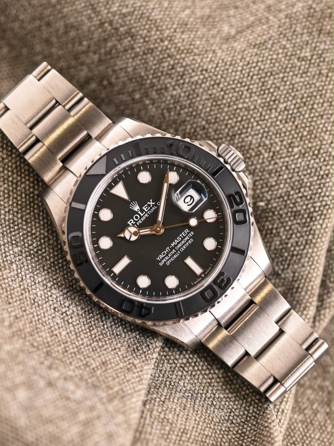 ROLEX 226627 Yachtmaster 42mm , Black Dial , Titanium Bezel , 42mm