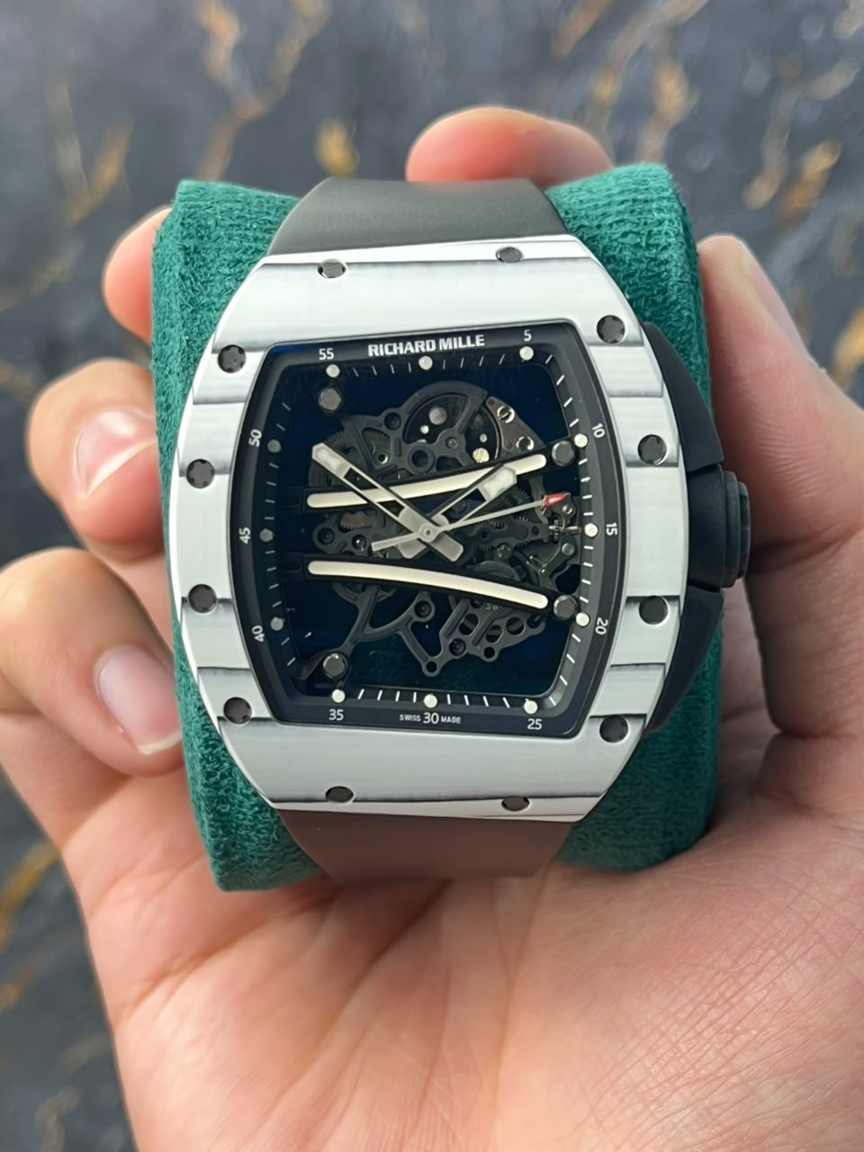 RICHARD MILLE RM61-01 RM61-01 Yohan Blake Carbon , Black Dial , Carbon Bezel , 43mm