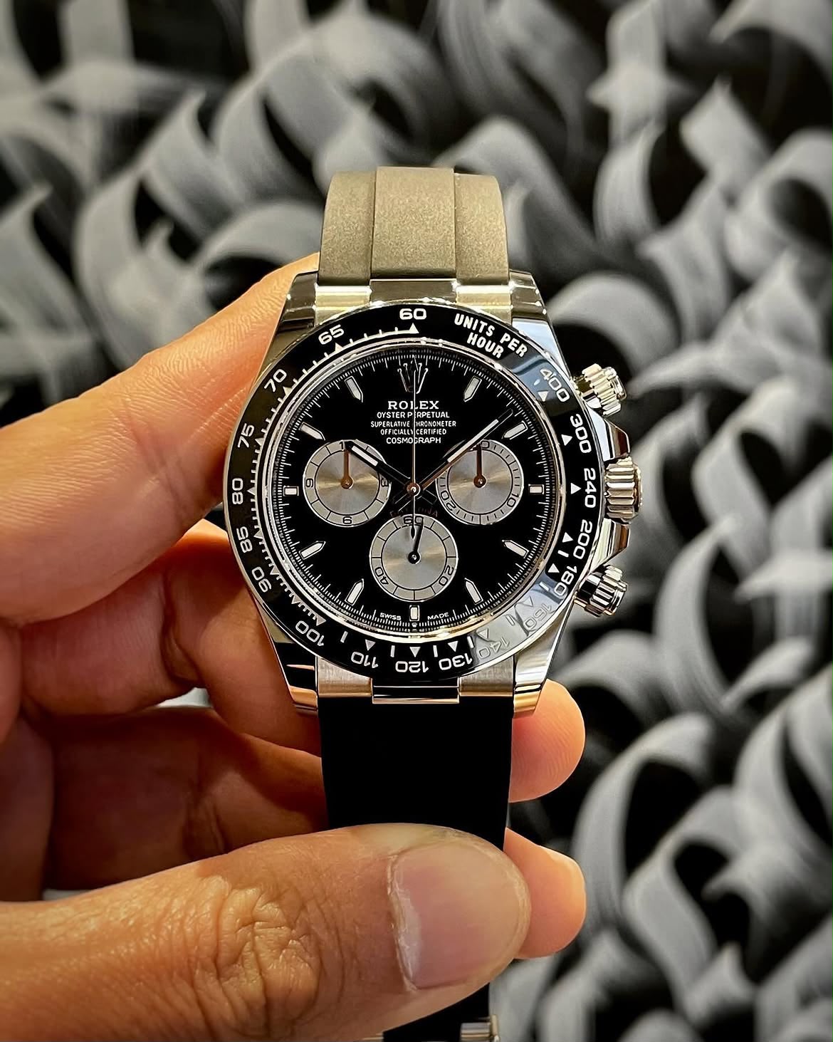 ROLEX 126519LN Daytona Baby Lemans WG , Black Dial , Tachymeter Bezel , 40mm
