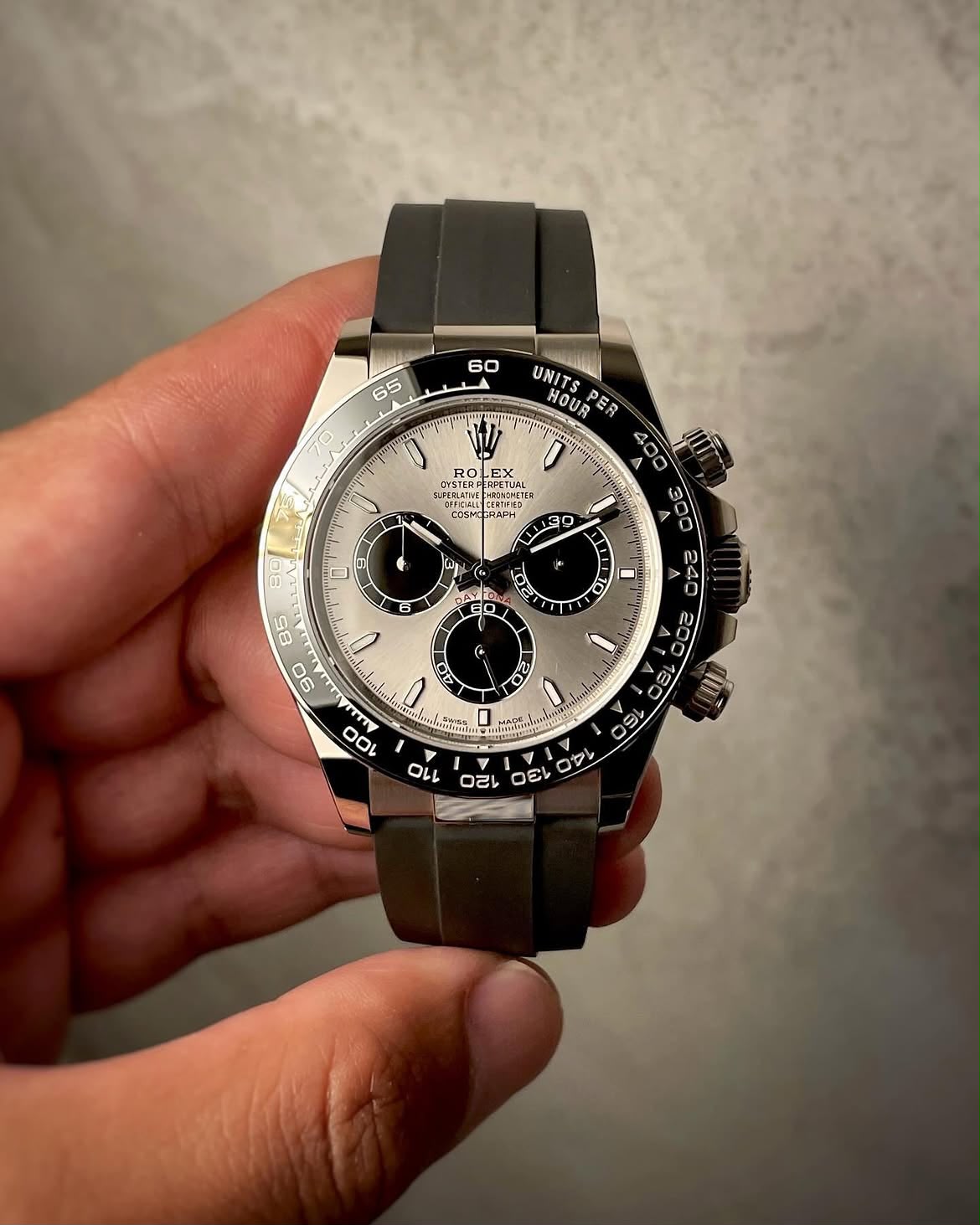 ROLEX 126519LN Daytona WG , Grey Dial , Tachymeter Bezel , 40mm