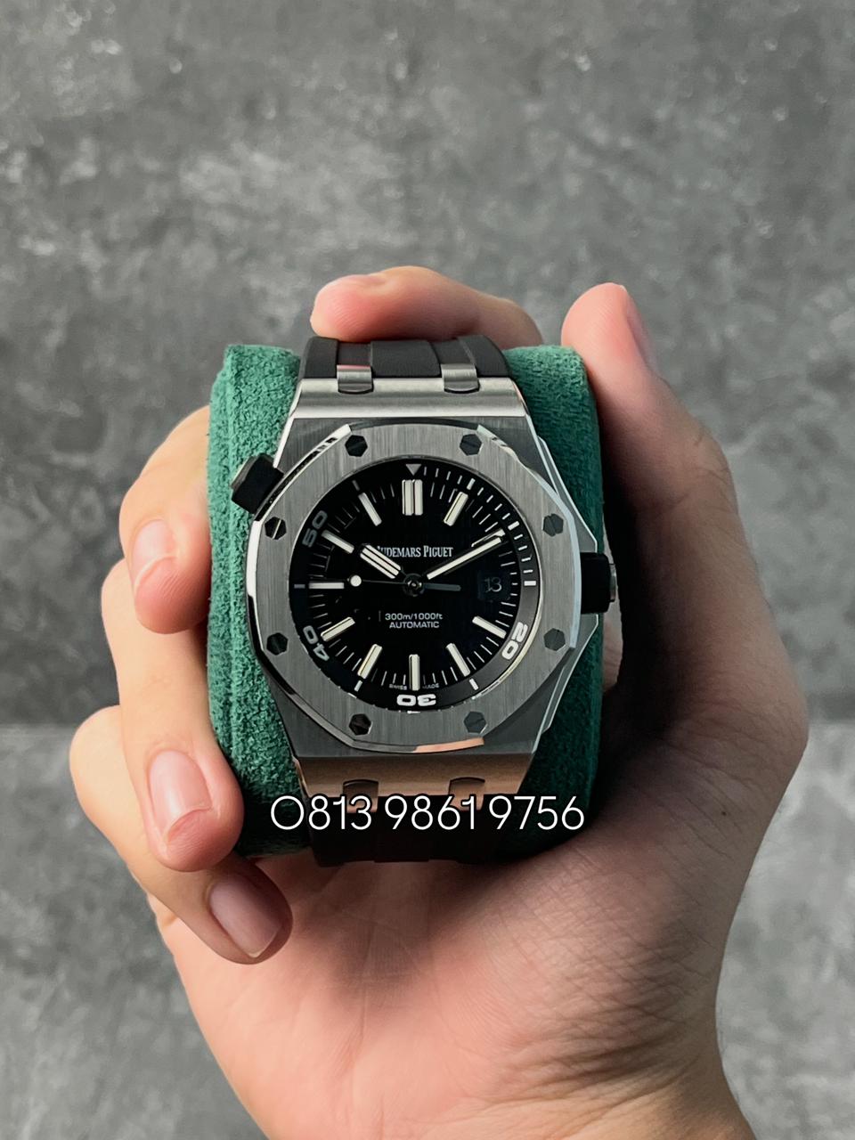AP Diver Steel , Black Dial , Stainless Steel Bezel , 42mm