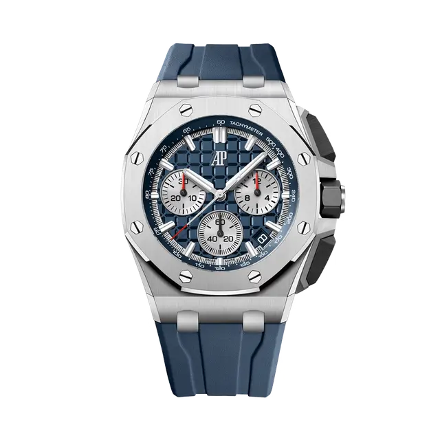 Royal Oak Offshore Titanium , Blue Dial , Smooth Bezel , 43mm