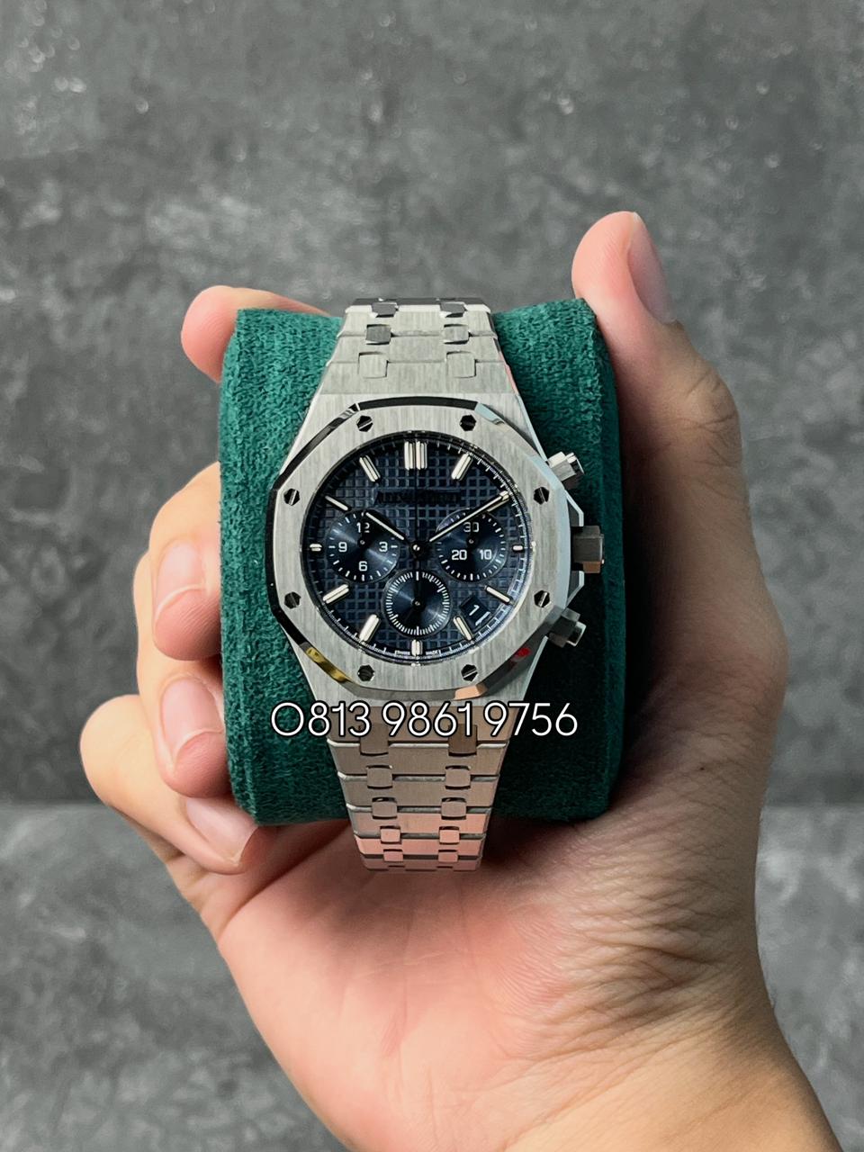 Royal Oak Chrono Steel , Blue Dial , Steel Bezel , 38mm