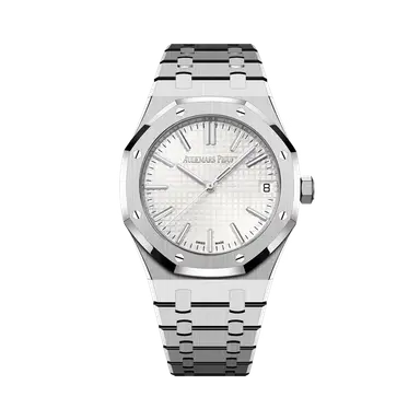 Royal Oak 41, White Dial , Smooth Bezel , 41mm