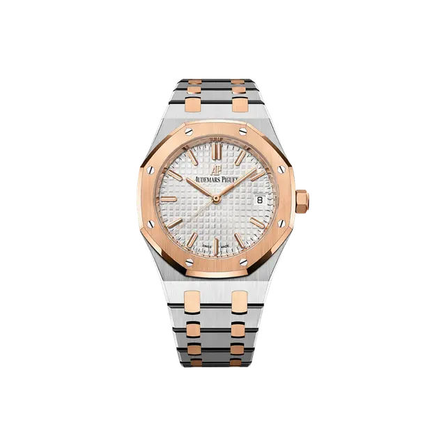 Royal Oak 34mm , Silver Dial , Smooth Bezel , 34mm