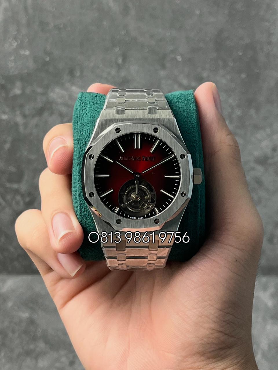 Royal Oak Tourbillon, Red Dial , Steel Bezel , 41mm