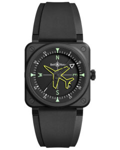 BR03 GYROCOMPASS , Black Dial , Ceramic Bezel , 42mm