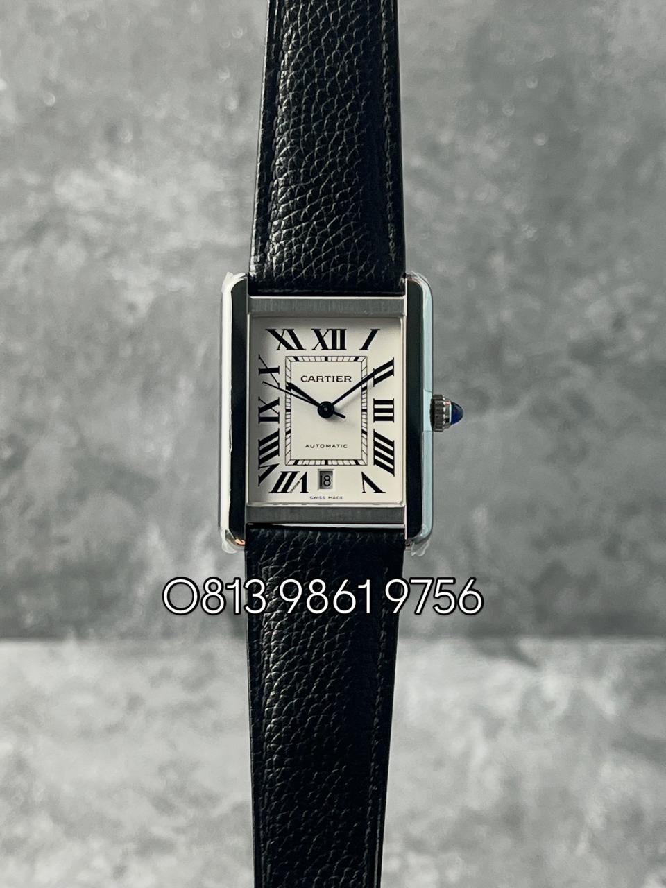 Tank Solo Extra Large , White Dial , Steel Bezel , 31mm