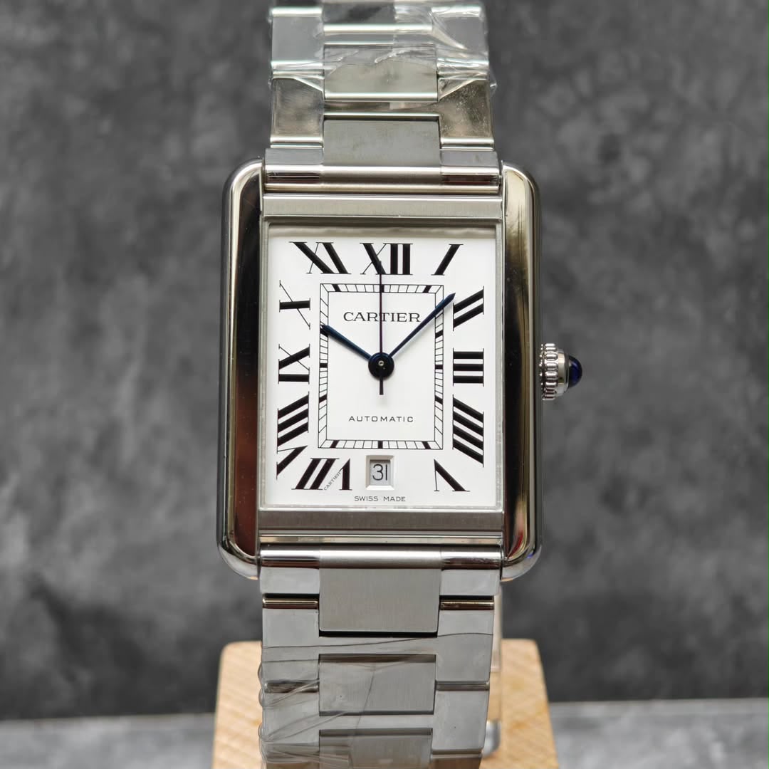 Tank Solo XL , White Dial , Steel Bezel , 31mm