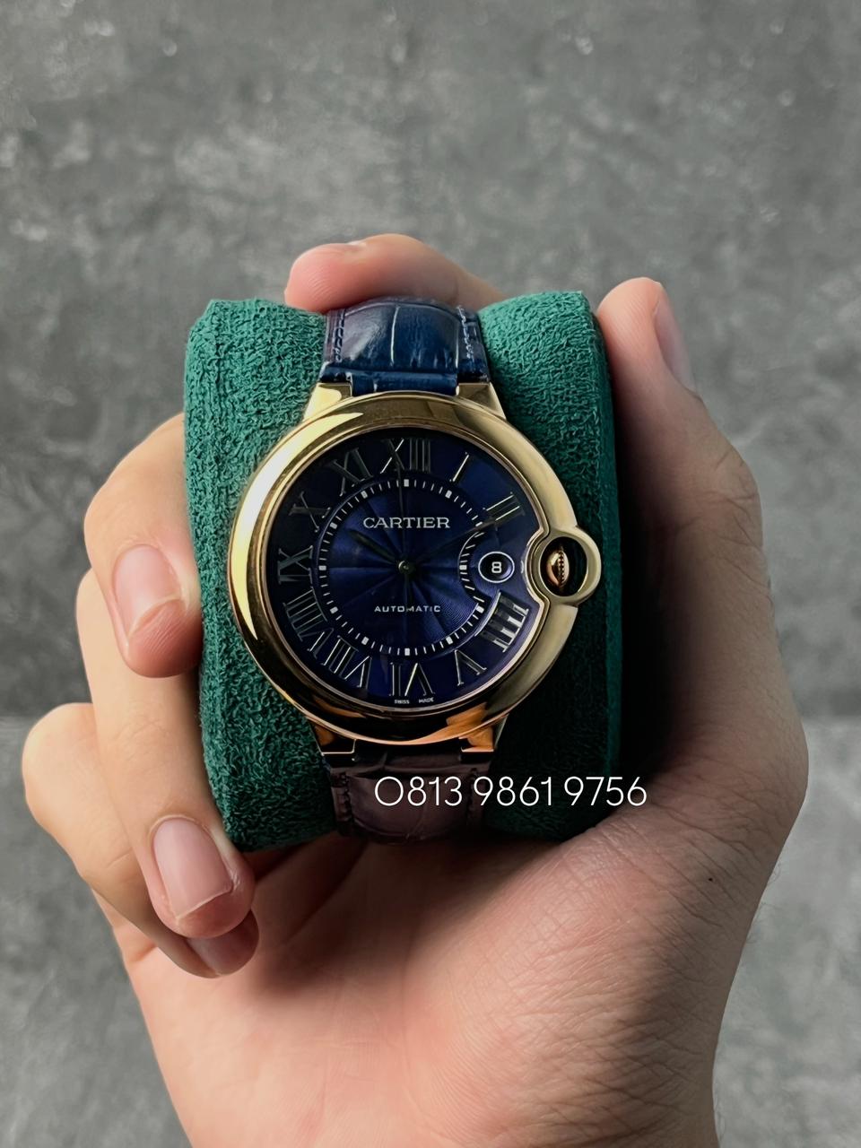 Balon Bleu Extra Large RG , Blue Dial , Smooth Bezel , 42mm