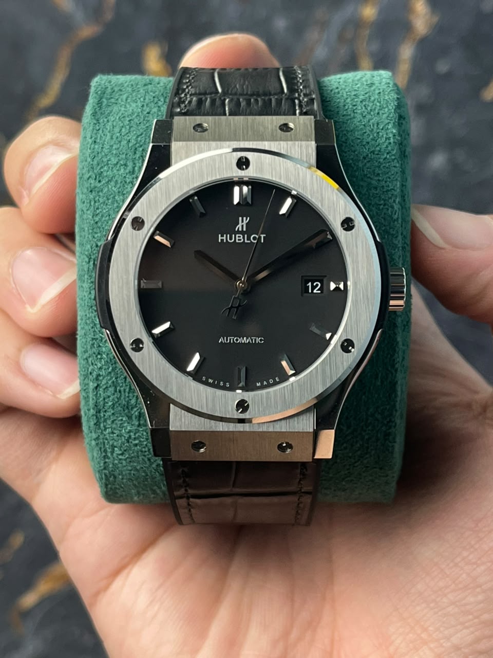 HUBLOT 542.NX.1171.LR Classic Fusion , Black Dial , Titanium Bezel , 42mm