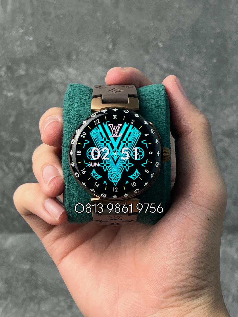 LV Smartwatch , Digital Dial , Steel Bezel , 44mm