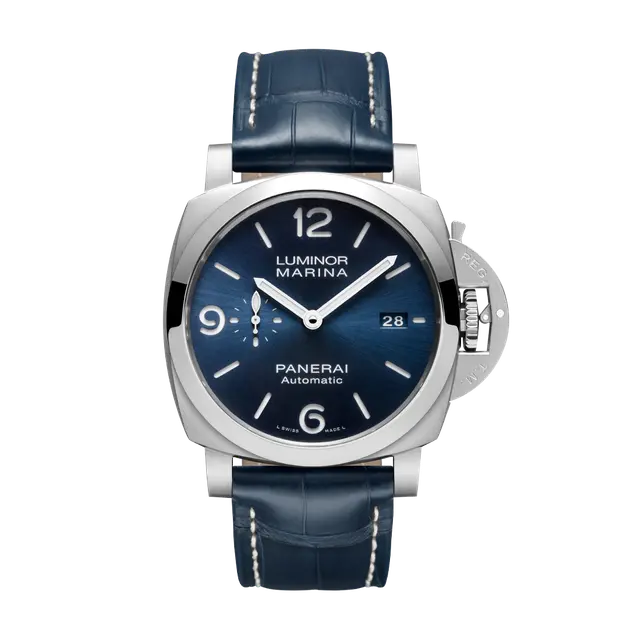 Luminor 44 , Blue Dial , Smooth Bezel , 44mm