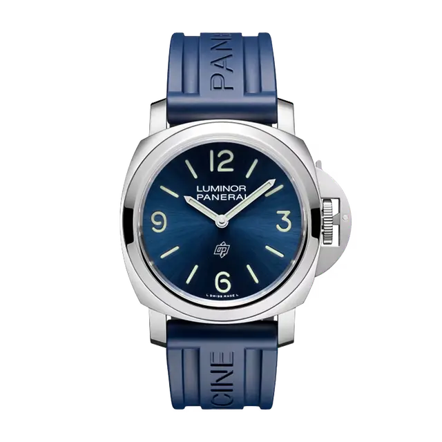 LUMINOR 44 P6000 Steel Rubber , Blue Dial , Smooth Bezel , 44mm
