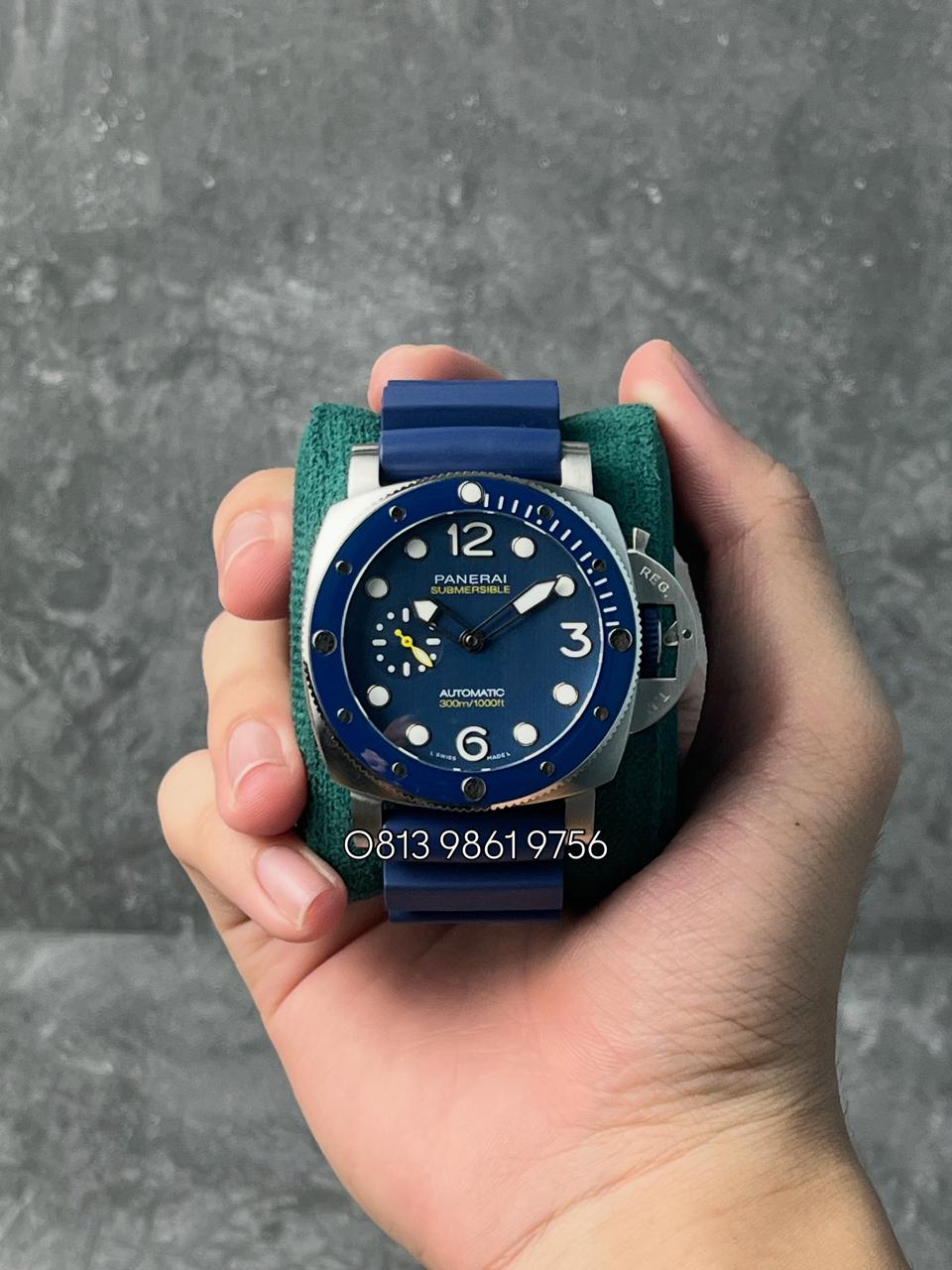 Submersible Steel , Blue Dial , Ceramic Bezel , 44mm