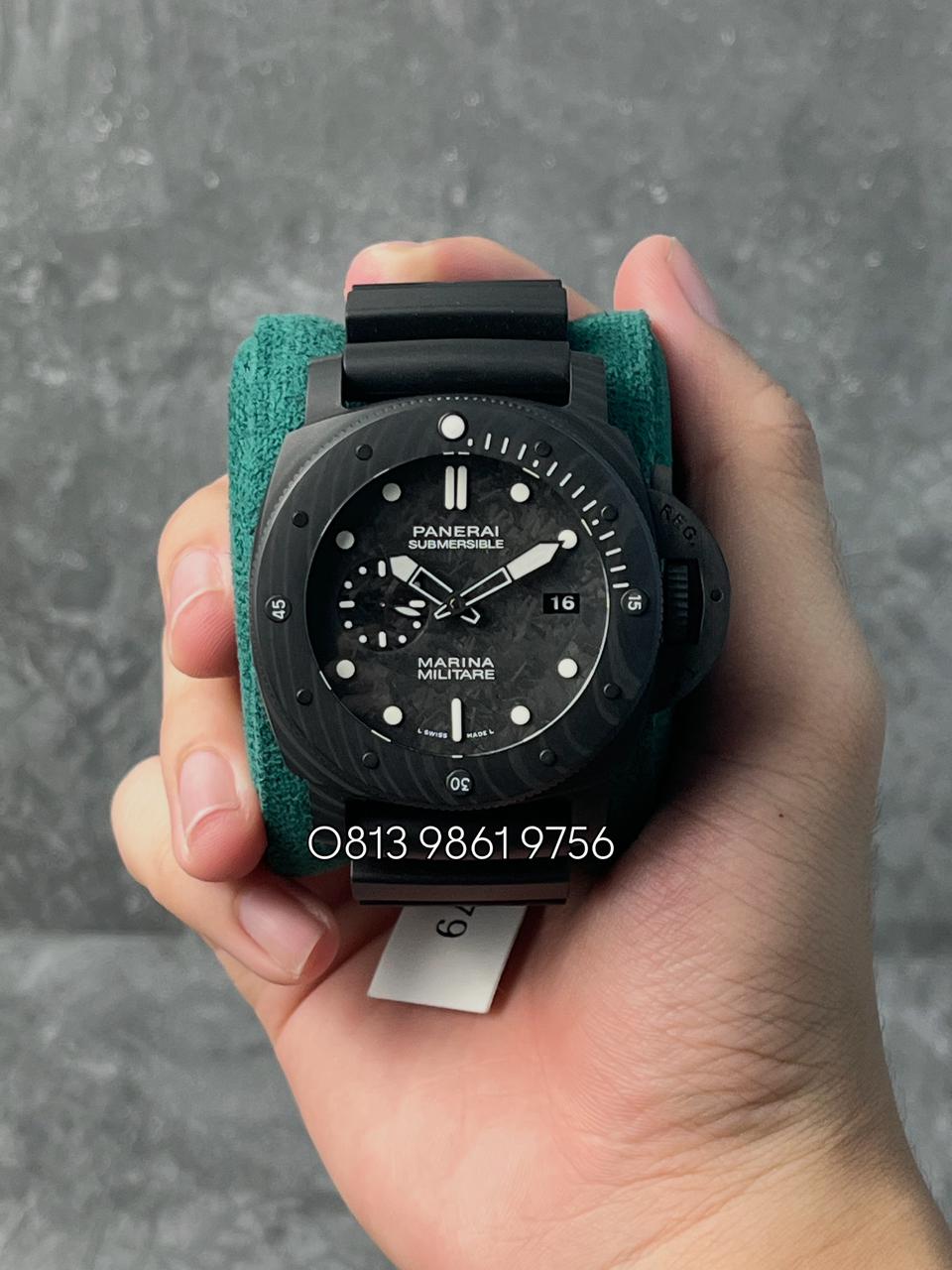 Submersible Carbotech , Black Dial , Carbon Bezel , 47mm