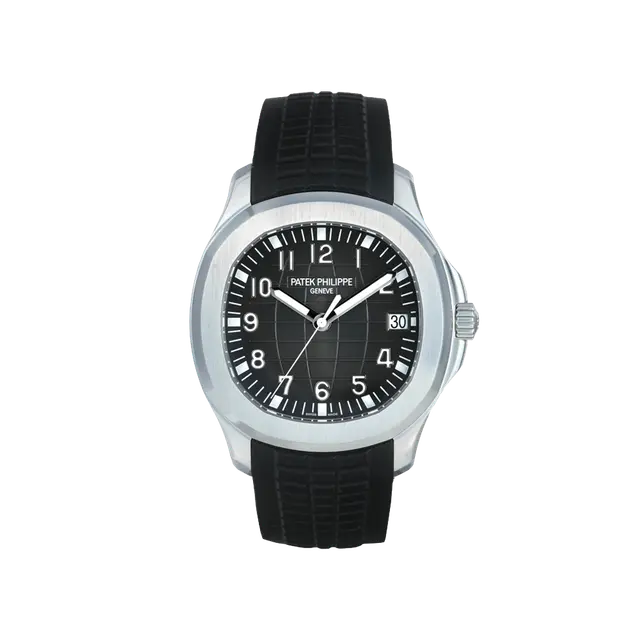 Aquanaut Steel , Black Dial , Smooth Bezel , 40mm