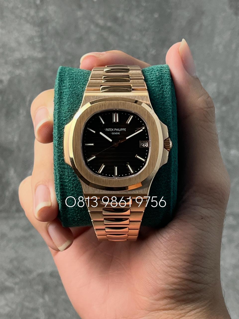 Nautilus Rose Gold , Brown Dial , Smooth Bezel , 40mm