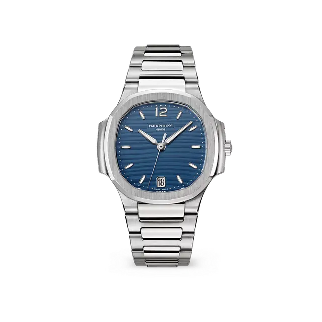 Ladies Nautilus , Blue Dial , Smooth Bezel , 35mm