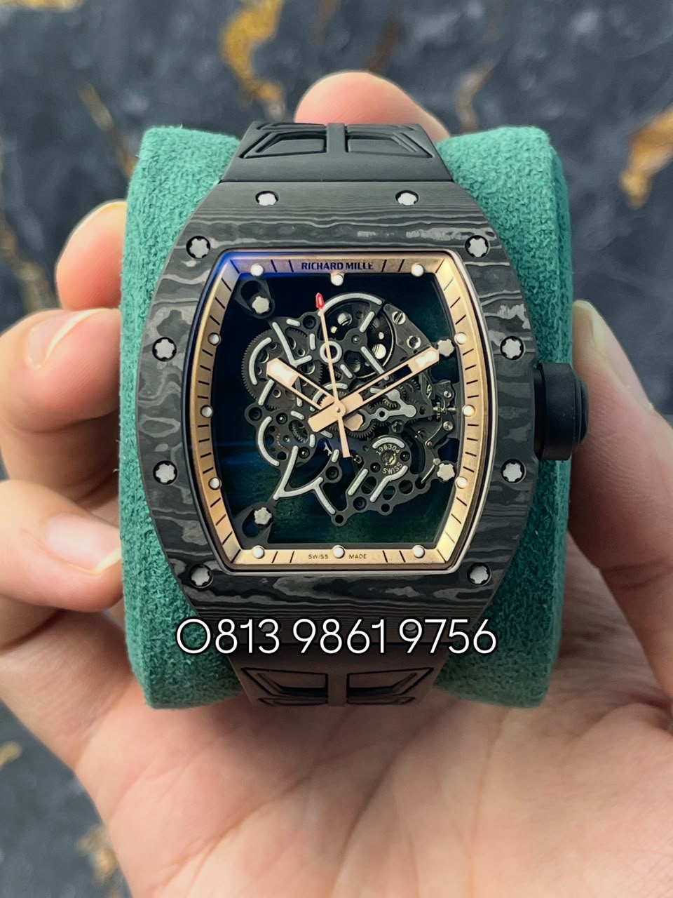 RICHARD MILLE RM055 RM 55 BUBBA , Skeleton Dial , NTPT Bezel , 42.7mm