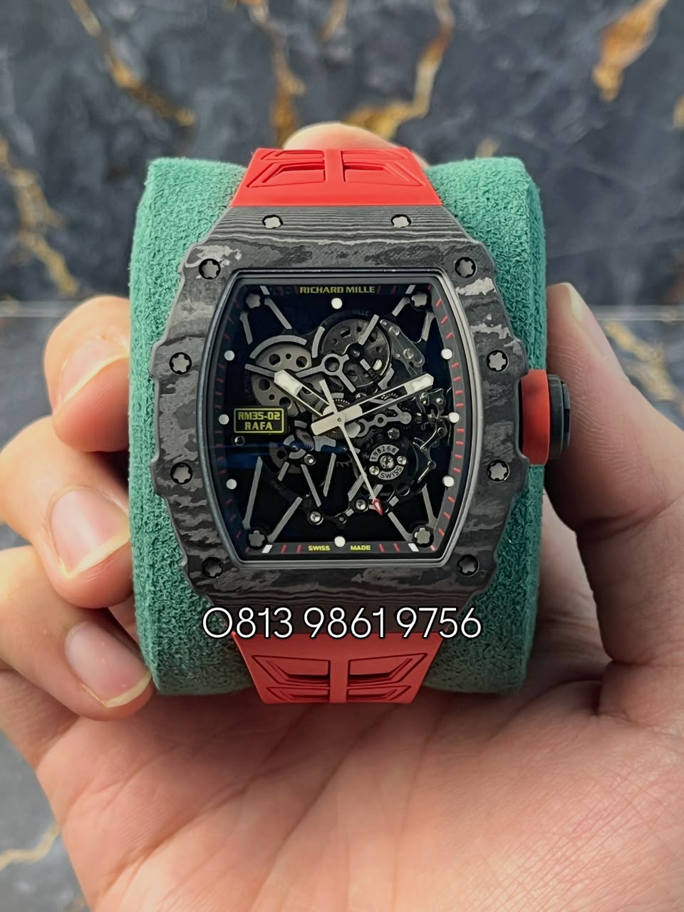 RICHARD MILLE RM35-02 RM35-02 Red , Skeleton Dial , NTPT Bezel , 44mm