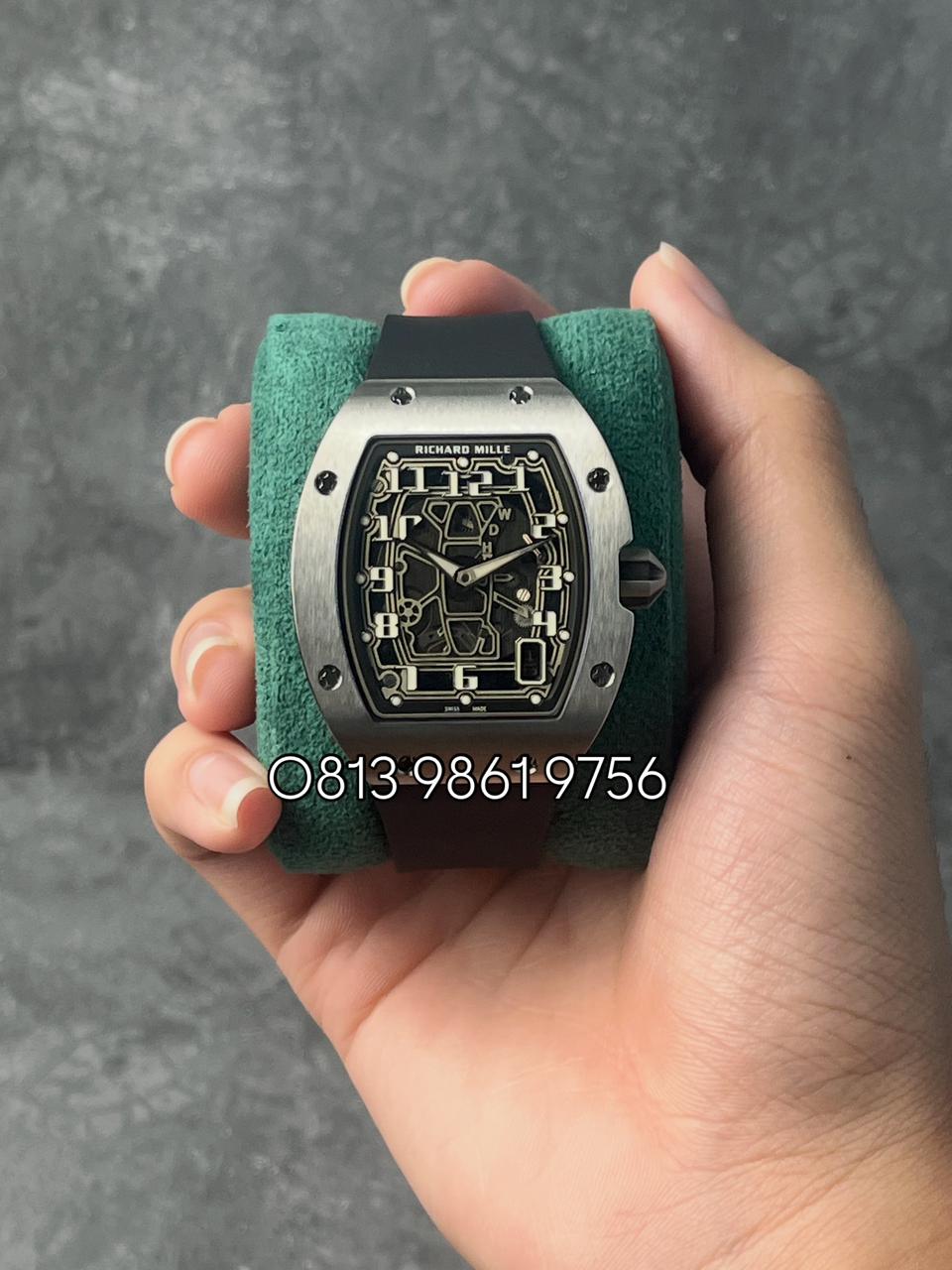 Richard Mille Titanium , Skeleton Dial , Smooth Bezel , 38mm