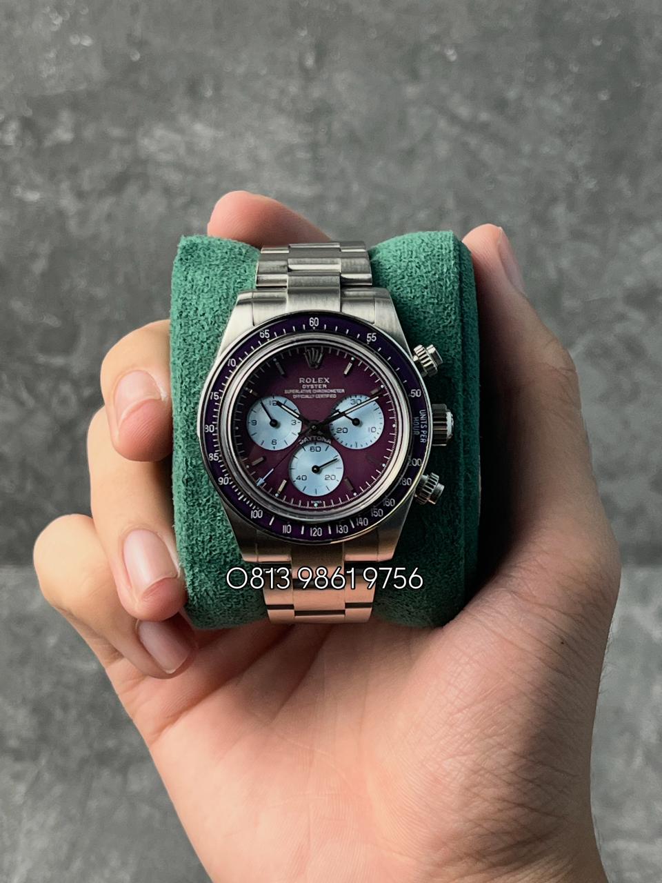 Daytona Artisans de Geneve , Burgundy Dial , Tachymeter Bezel , 40mm