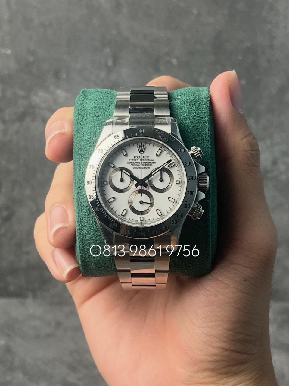 Daytona Steel , White Dial , Tachymeter Bezel , 40mm