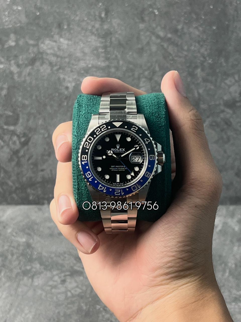 GMT Master II Steel , Black Dial , Ceramic Bezel , 40mm