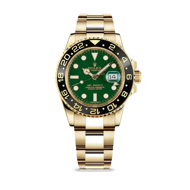 GMT Master II YG , Green Dial , Gmt Bezel , 40mm