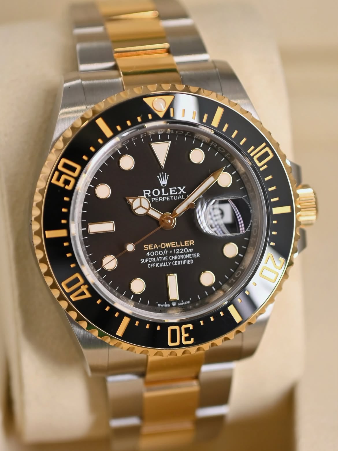 ROLEX 126603 Sea-Dweller Two Tone, Black Dial , Ceramic Bezel , 43mm