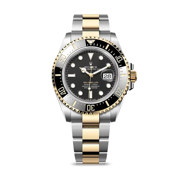 Deepsea Steel & YG , Black Dial , Diver Bezel , 44mm