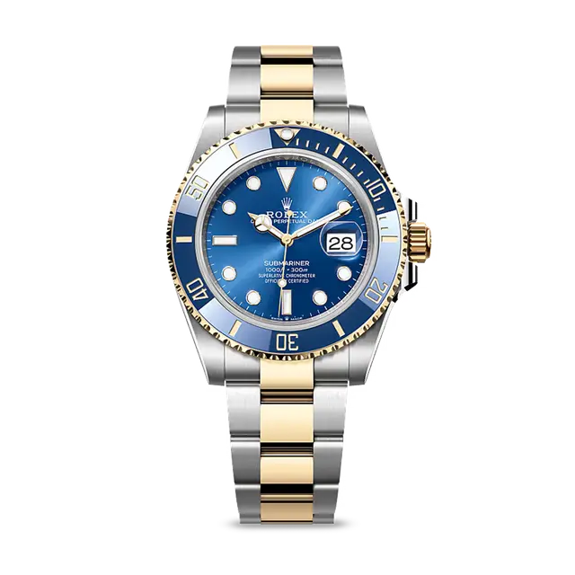 Submariner Steel & YG , Blue Dial , Ceramic Bezel , 41mm