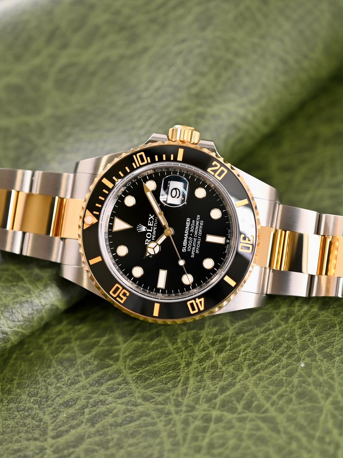 ROLEX 126613LN Submariner Steel & YG , Black Dial , Ceramic Bezel , 41mm