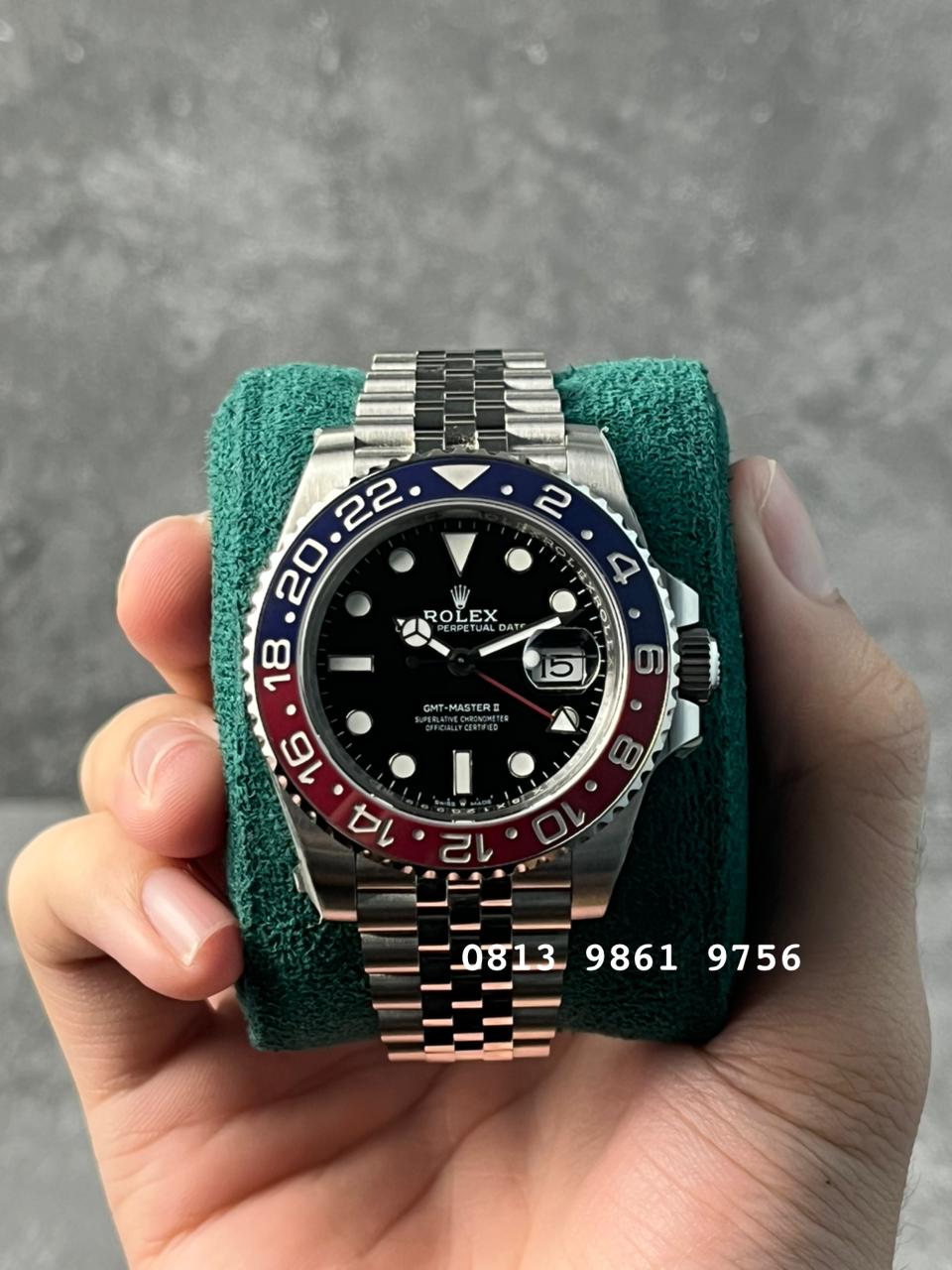 GMT Master II Steel , Black Dial , Ceramic Bezel , 40mm