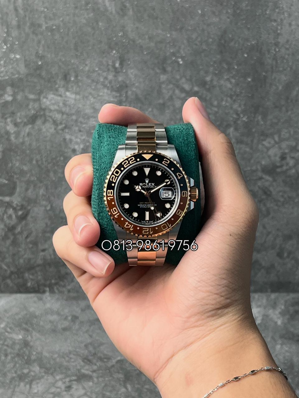GMT Master II Steel & Rose Gold , Black Dial , Ceramic Bezel , 40mm
