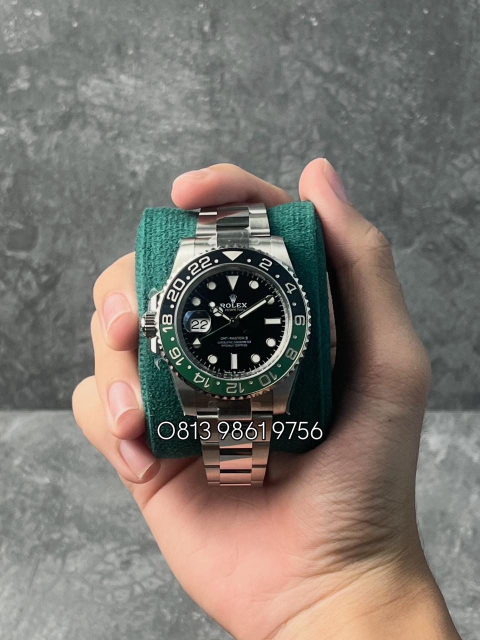 GMT Master II Steel , Black Dial , Ceramic Bezel , 40mm