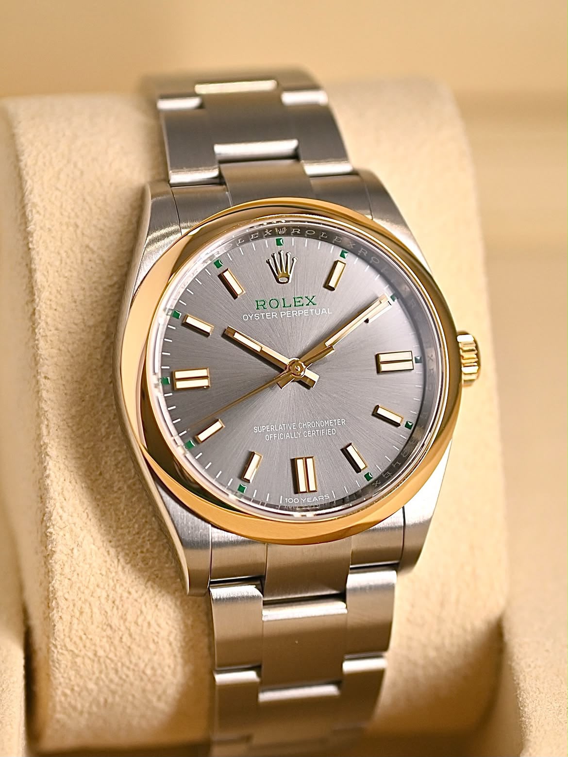 ROLEX 134303 Oyster Perpetual Steel , Grey Dial , Smooth Bezel , 41mm