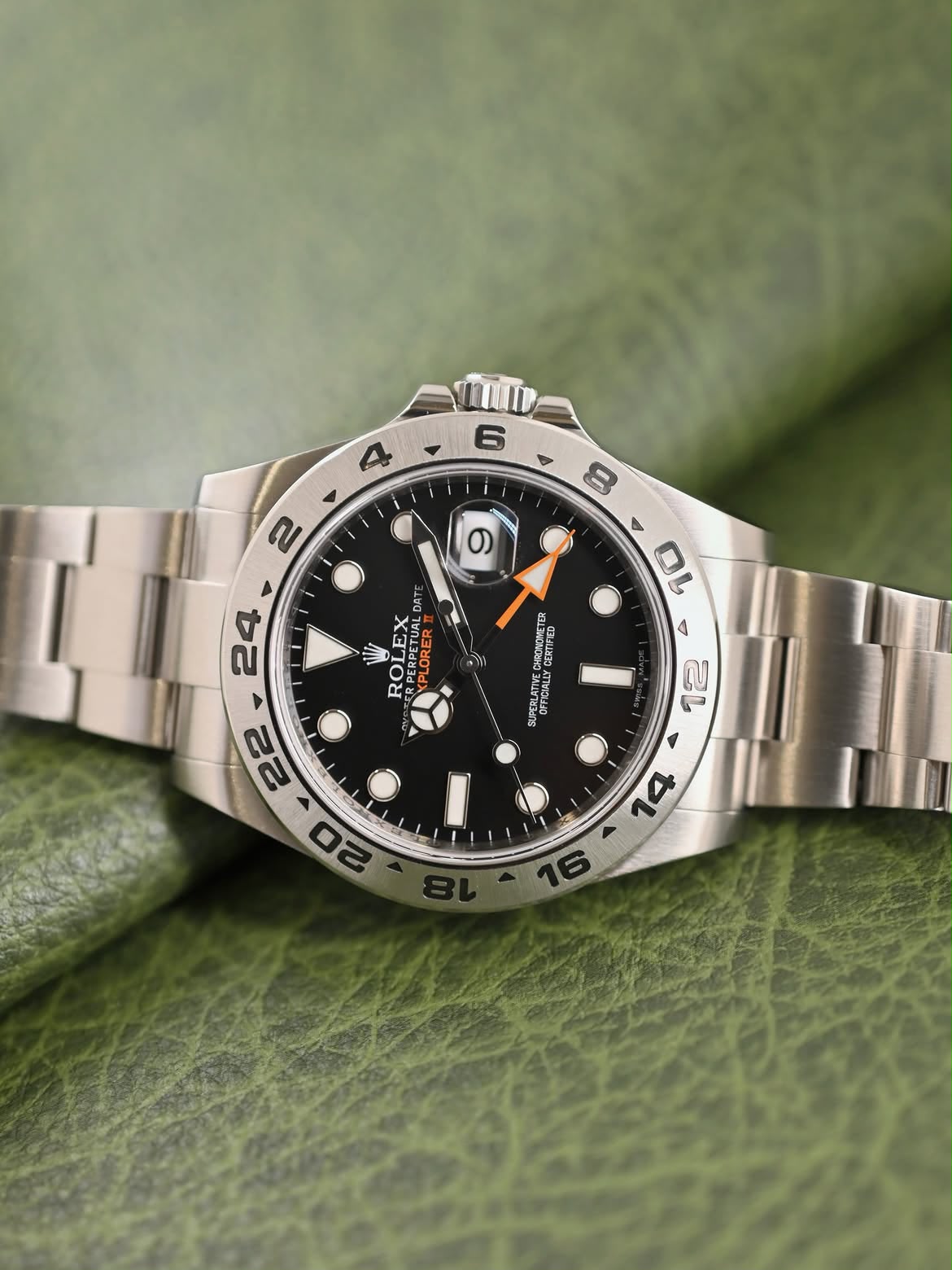 ROLEX 226570 Explorer II Steel , Black Dial , Fixed 24 Hour Bezel , 42mm