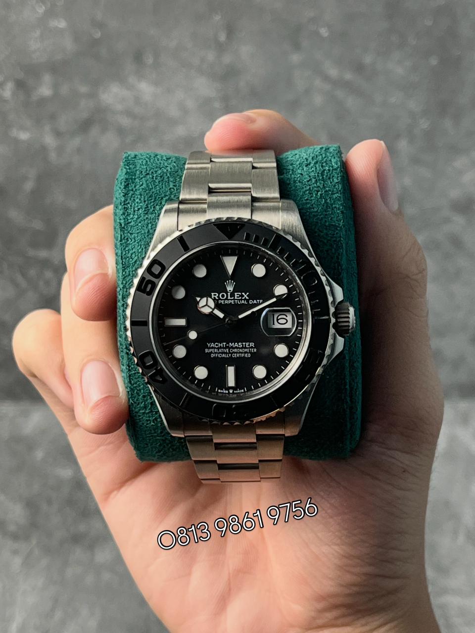 Yachtmaster 42mm , Black Dial , Titanium Bezel , 42mm