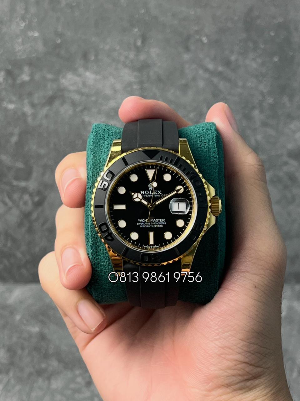 Yacht Master YG , Black Dial , Ceramic Bezel , 42mm