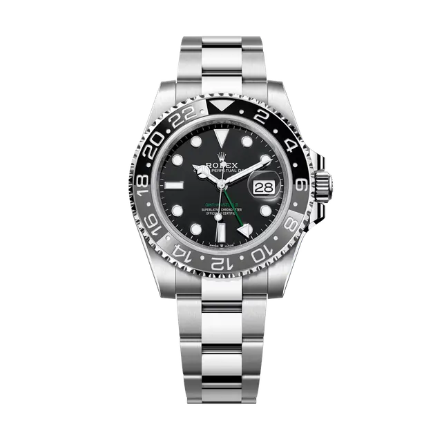 GMT Master II Steel , Black Dial , Ceramic Bezel , 40mm
