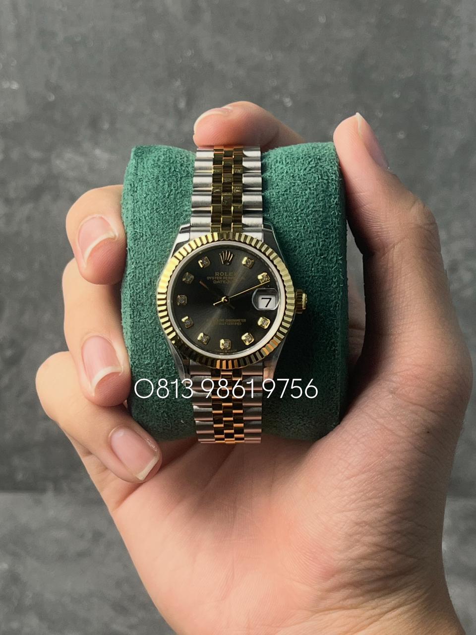 Datejust Steel & YG , Grey Diamond Dial , Fluted Bezel , 31mm