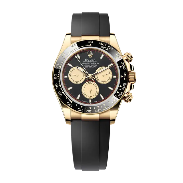 Daytona Paul Newman Yellow Gold , Black / Champ Dial , Tachymeter Bezel , 40mm