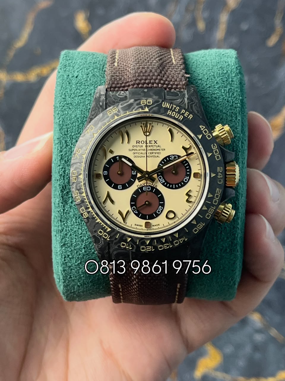ROLEX DIW Daytona DIW , Sand Dial , Carbon Bezel , 40mm