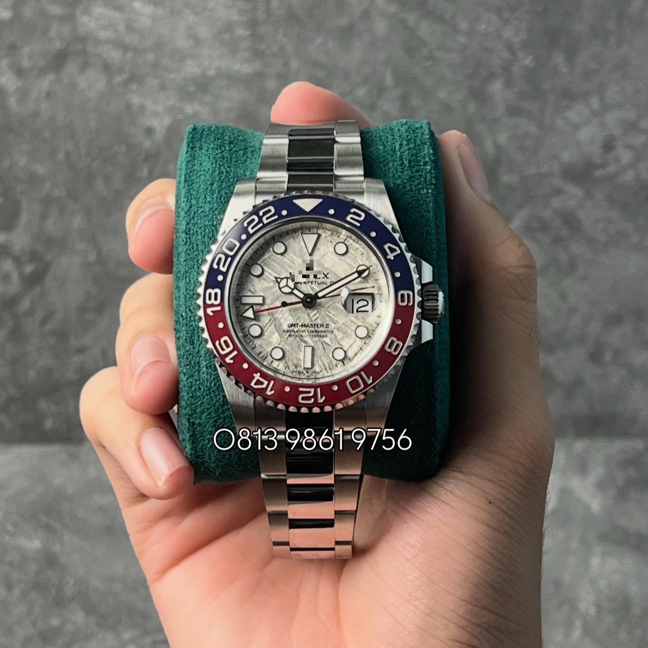 GMT Master II White Gold , Meteorite Dial , Ceramic Bezel , 40mm