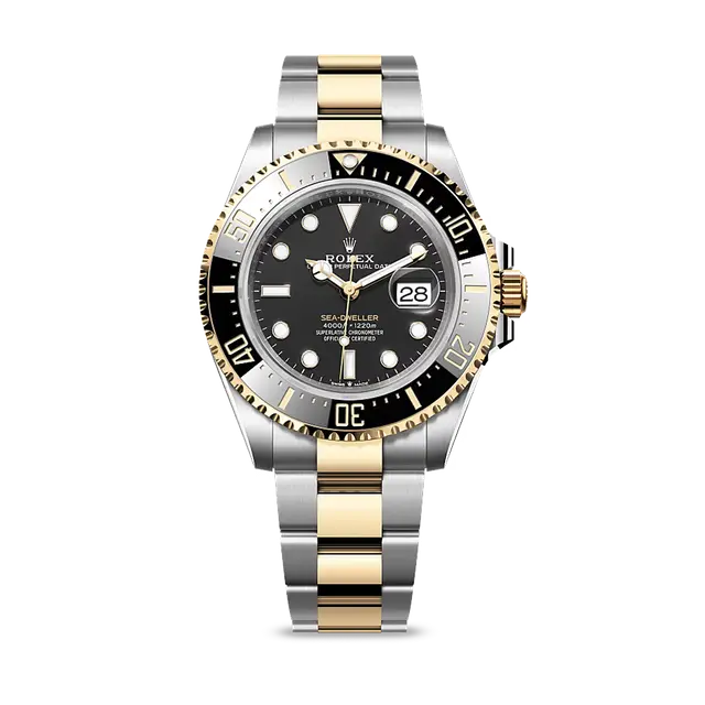 Sea-Dweller Two Tone, Black Dial , Ceramic Bezel , 43mm
